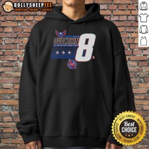 Alternative view of Awesome Alexander Ovechkin 8 Washington Capitals All-Time NHL Goals Scoring Leader T-Shirt