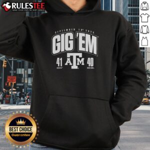 Alternative view of Good Gig 'Em Texas A And M Aggies Vs. Notre Dame Fighting Irish 2025 Score 41-40 T-Shirt