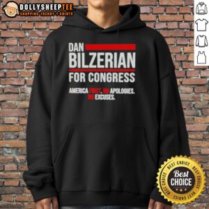Alternative view of Top Dan Bilzerian For Congress America First No Apologies No Excuses T-Shirt