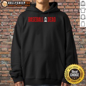 Alternative view of Awesome 2026 Baseball Is Dead Logo Black T-Shirt