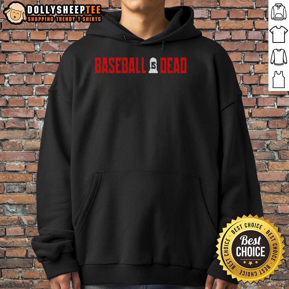 Awesome 2026 Baseball Is Dead Logo Black T-Shirt - Image 2
