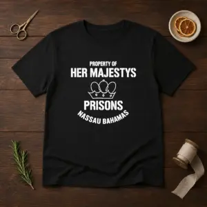 Pretty Property Of Her Majestys Prisons Nassau Bahamas Shirt