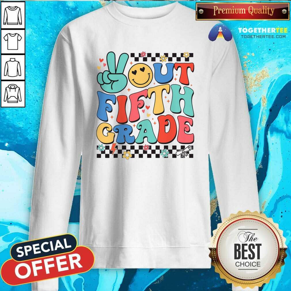 Premium Peace Out 5th Grade Last Day 2024 T-shirt - Image 5