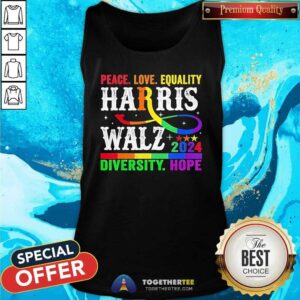 Alternative view of Good Kamala Harris Tim Walz 2024 Peace LGBT Harris Walz T-Shirt