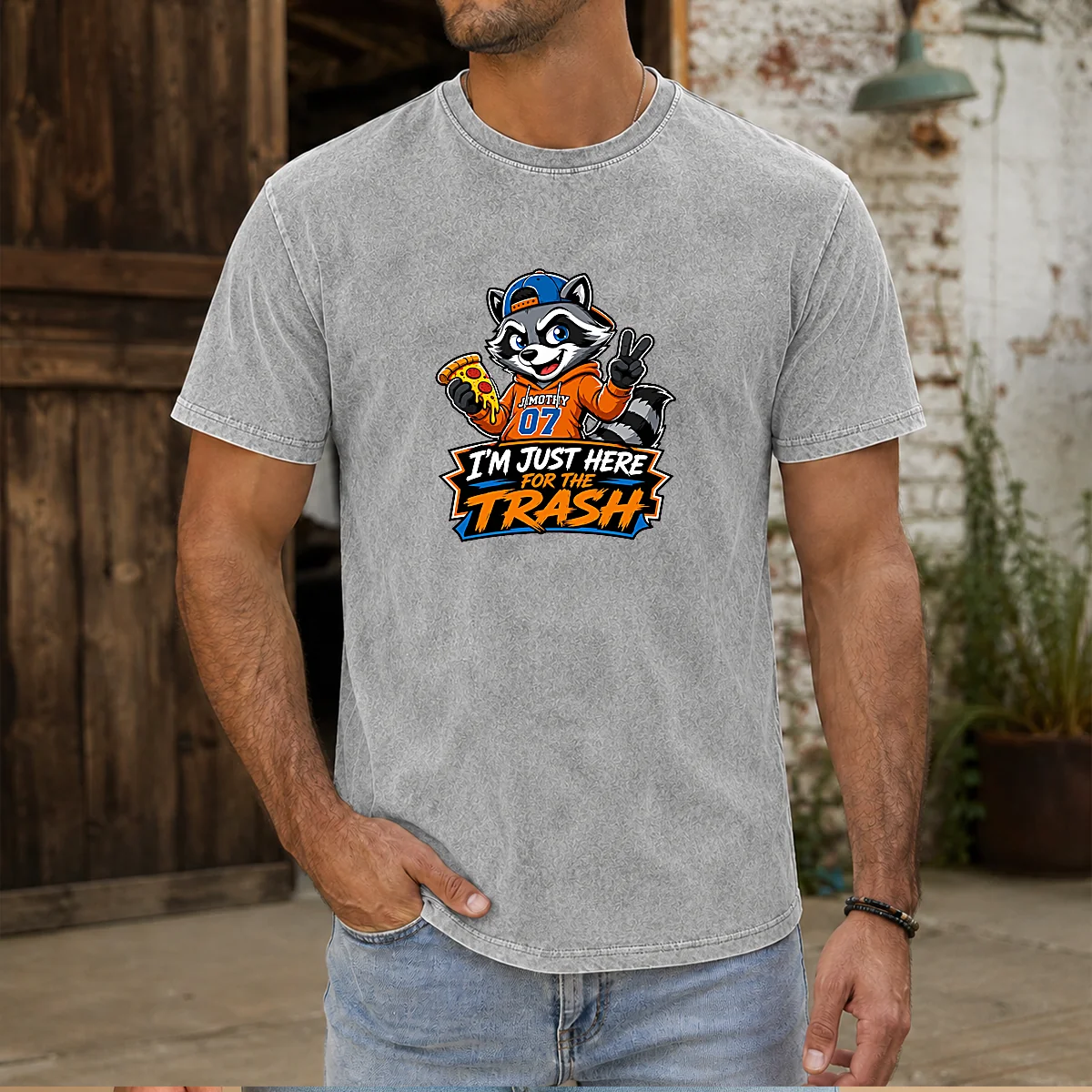 Awesome Jimothy Viral Raccoon Funny Trash Panda Mascot Shirt - Image 9
