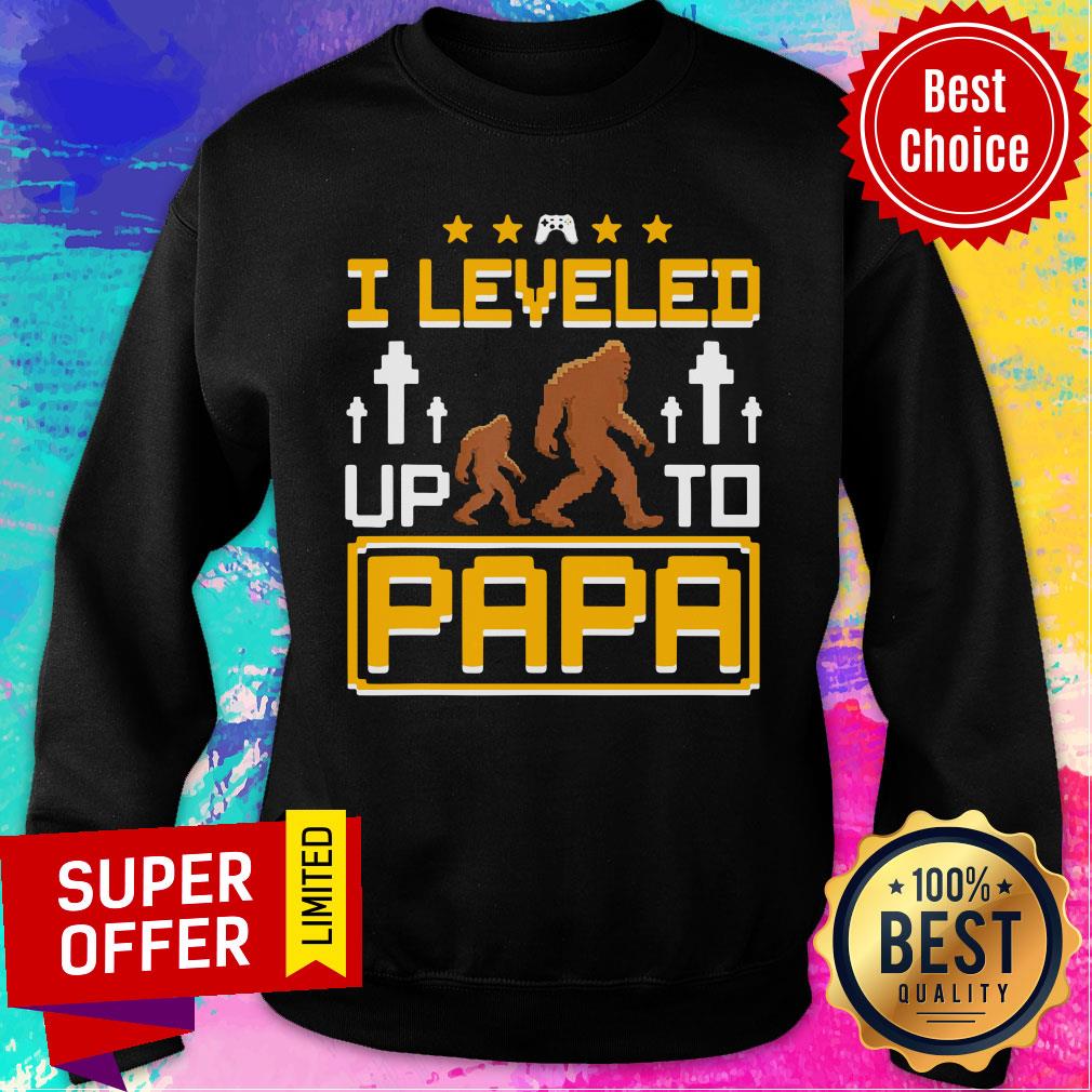 Bigfoot I Leveled Up To Papa Shirt - Image 5
