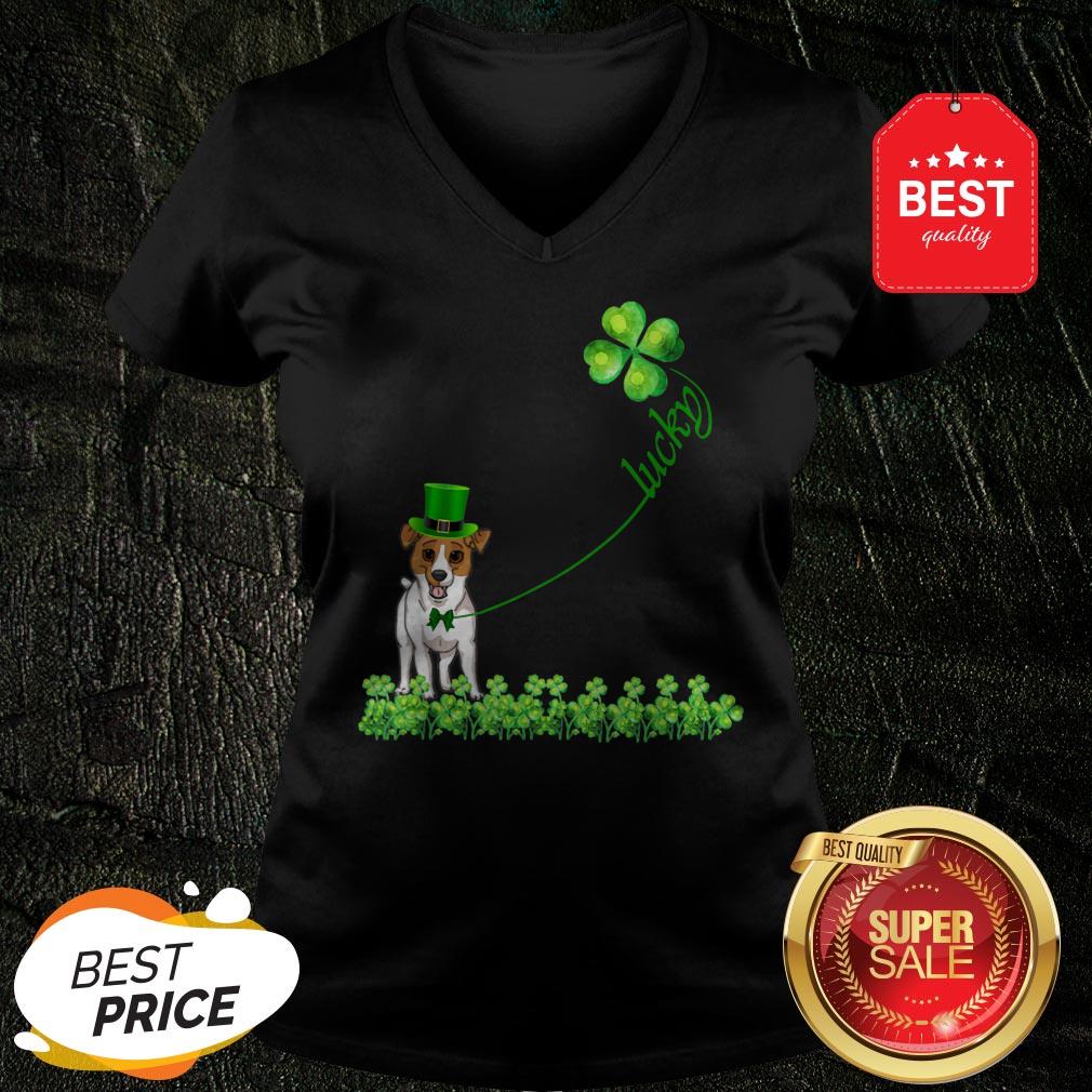 Good Lucky Saint Jack Russell Terrier Dog Shamrock St Patrick Day Shirt