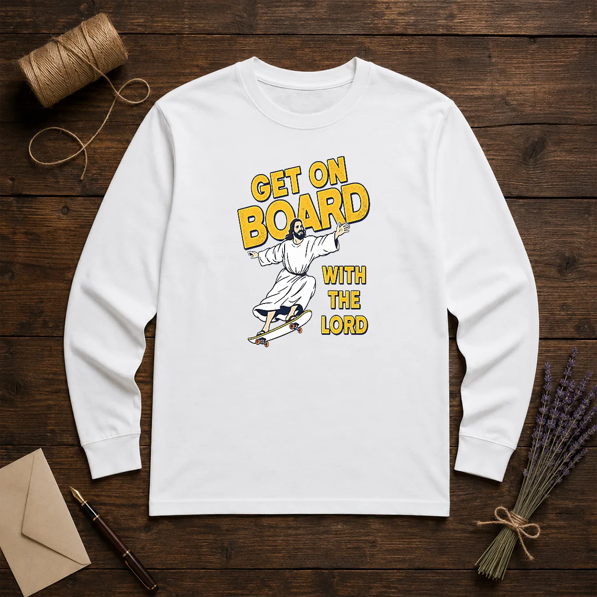 Hot Get On Board With The Lord Skateboarding Shirt - Image 5