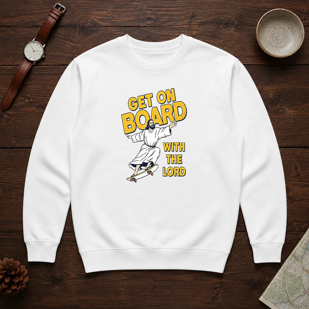 Hot Get On Board With The Lord Skateboarding Shirt - Image 7