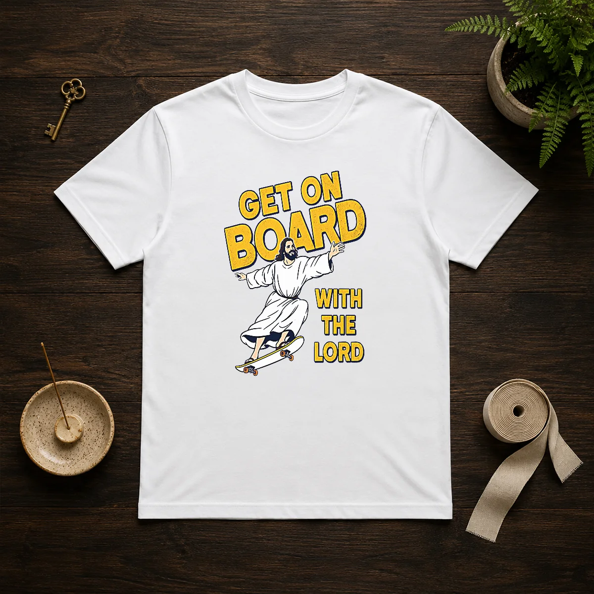 Hot Get On Board With The Lord Skateboarding Shirt