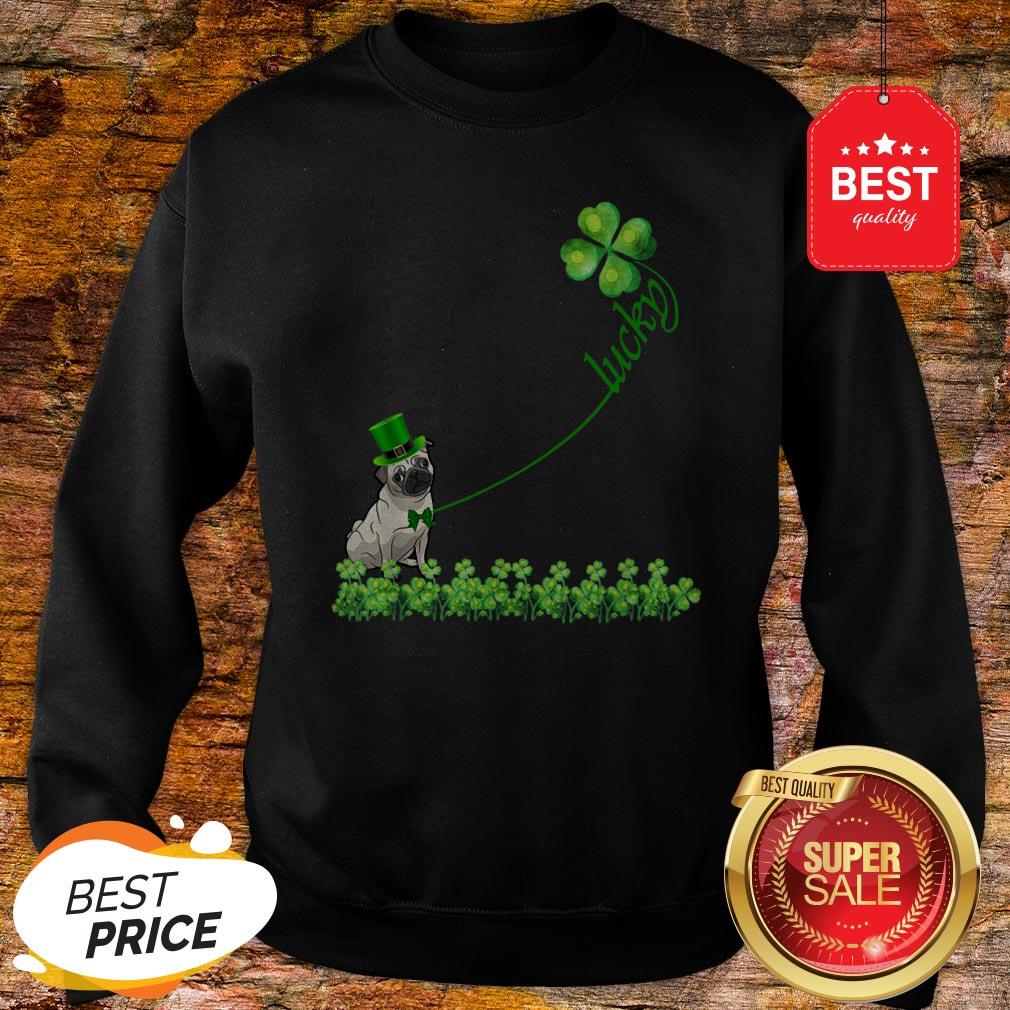 Lucky Saint Puggle Dog Shamrock St Patrick Day Shirt - Image 4