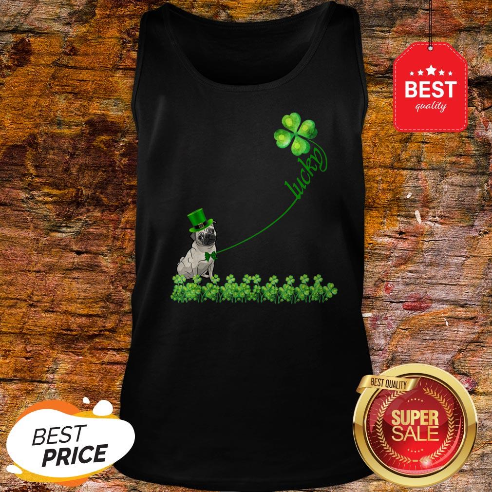 Lucky Saint Puggle Dog Shamrock St Patrick Day Shirt - Image 3