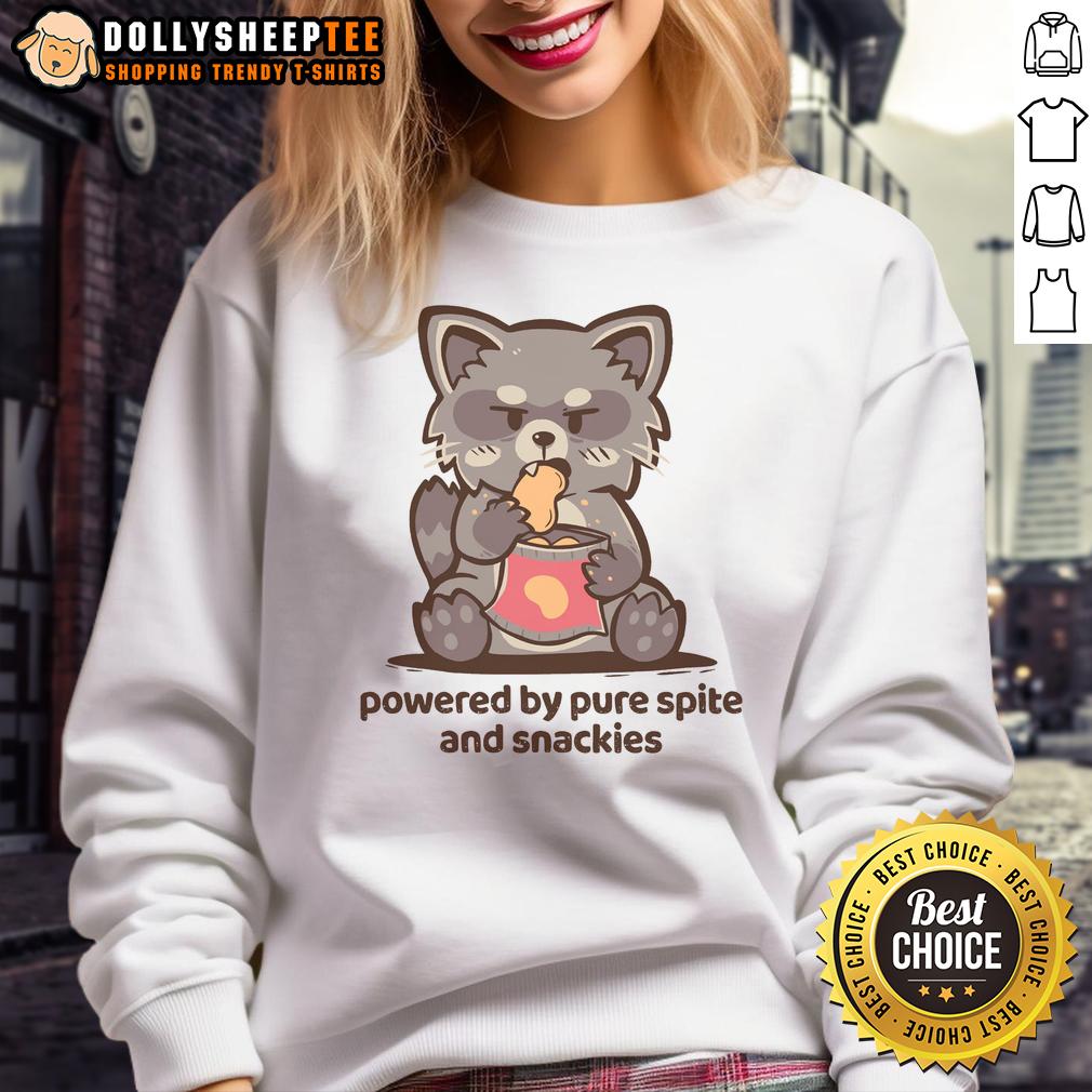Top Powered By Pure Spite And Snackies T-Shirt - Image 5