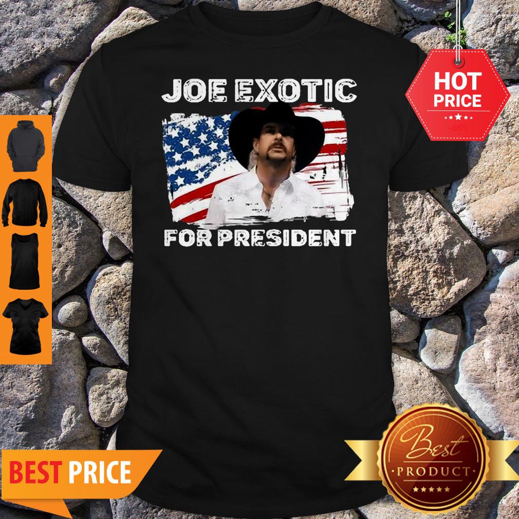 Joe Exotic For President 2020 American Flag Tiger King Shirt