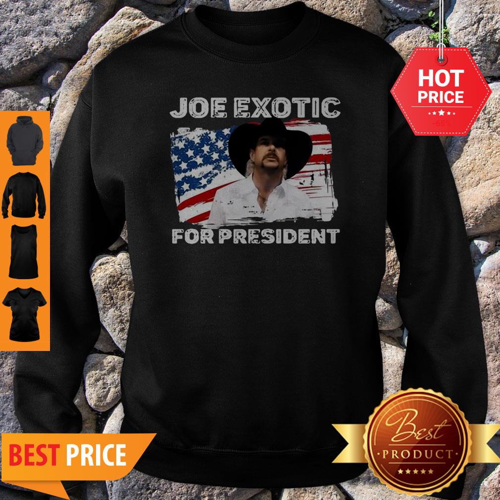 Joe Exotic For President 2020 American Flag Tiger King Shirt - Image 5