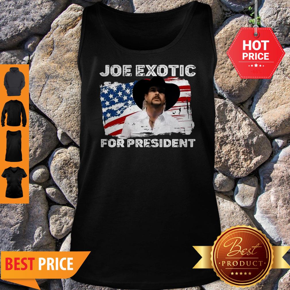 Joe Exotic For President 2020 American Flag Tiger King Shirt - Image 4