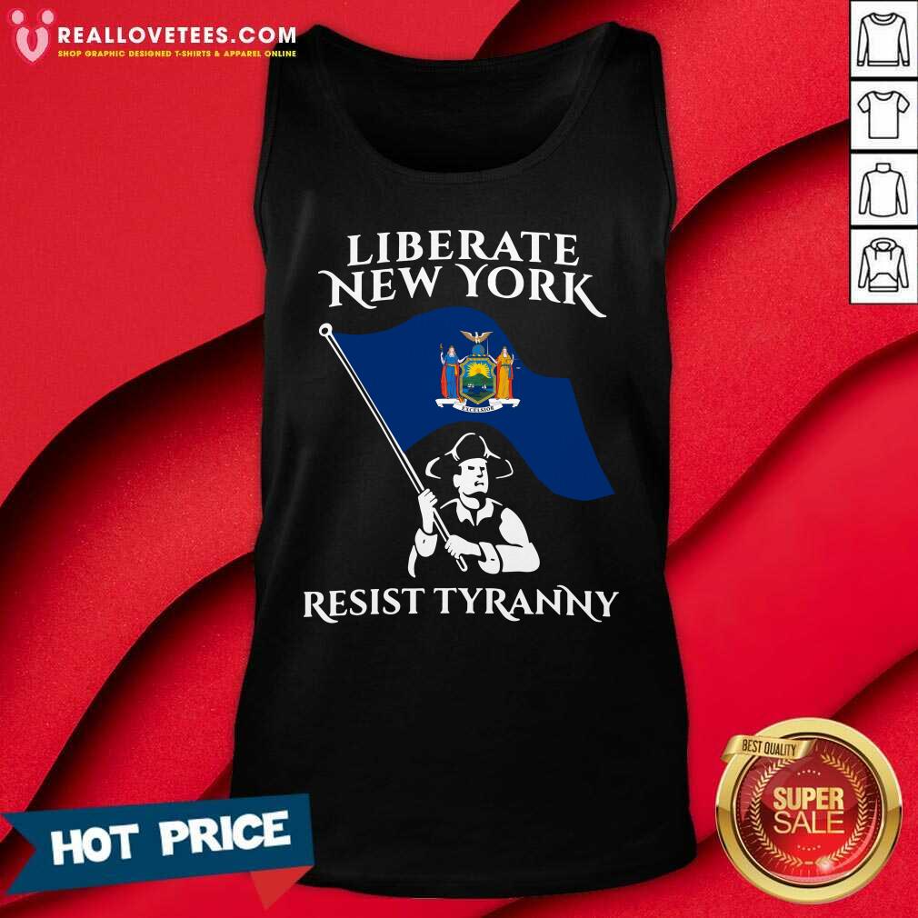 Premium Liberate New York Resist Tyranny Shirt - Image 2