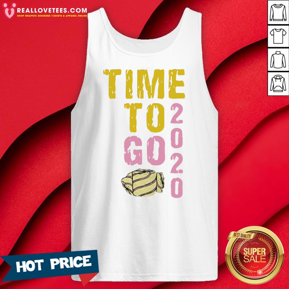 Vip Time To Go 2020 Goodbye 2020 Hello 2021 Gold And Pink Toilet Paper Shirt - Image 2