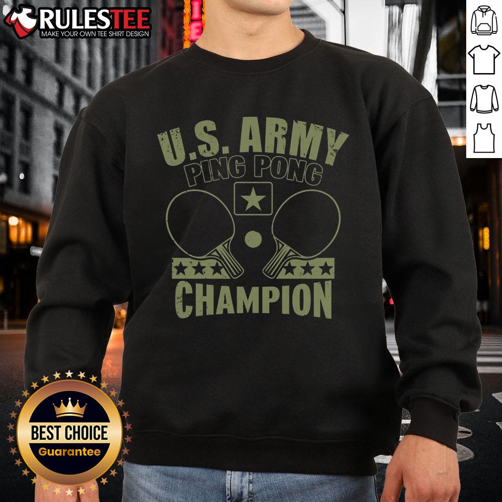 Funny US Army Ping Pong Champion T-Shirt - Image 5