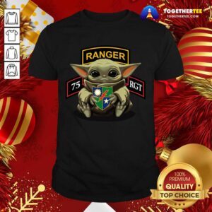 Great Baby Yoda Hug 75th Ranger Regiment 2020 Shirt
