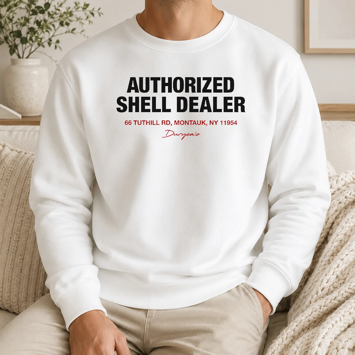 Nice Premium Duryea's Authorized Shell Dealer Sign 66 Tuthill Road Montauk New York Shirt - Image 7