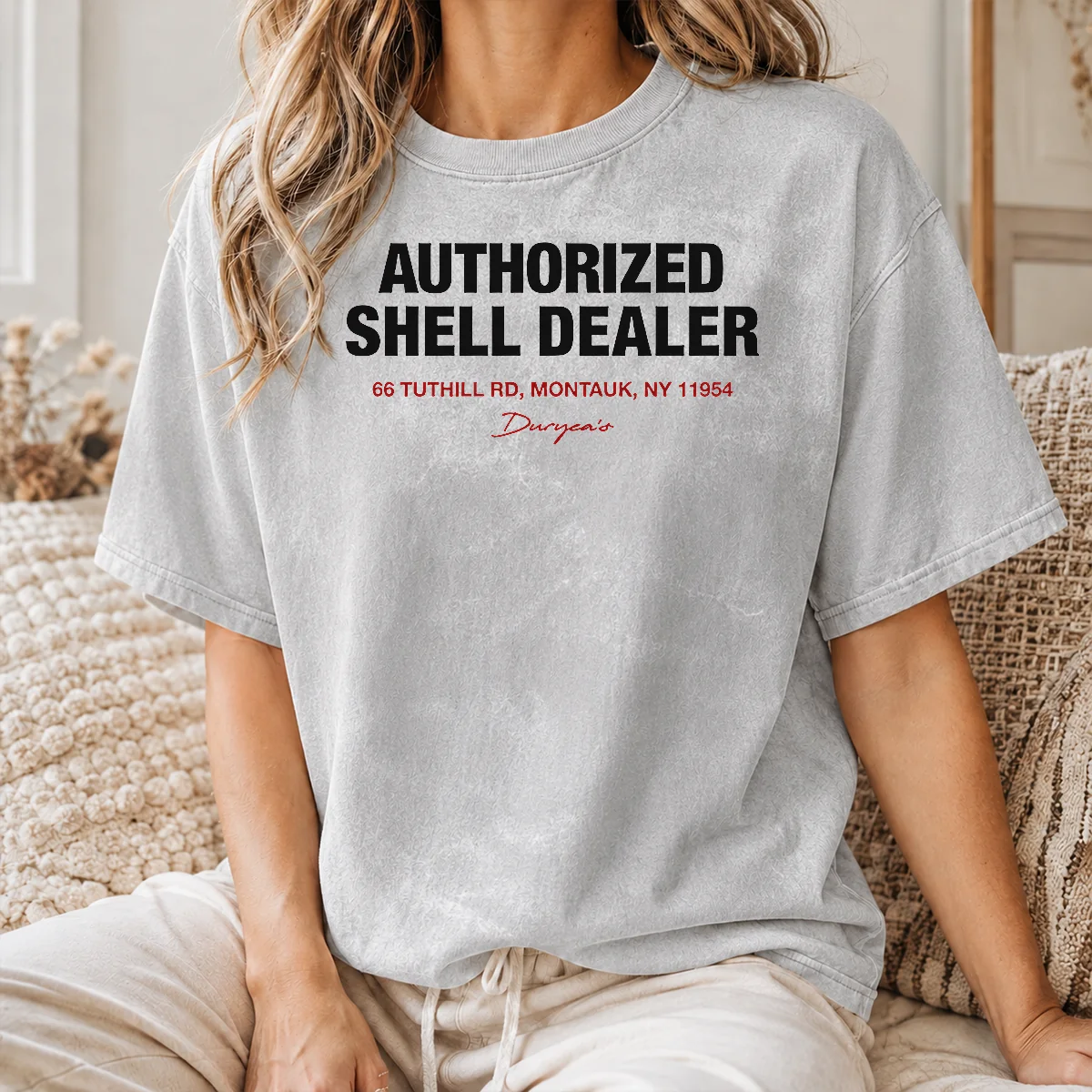 Nice Premium Duryea's Authorized Shell Dealer Sign 66 Tuthill Road Montauk New York Shirt - Image 8