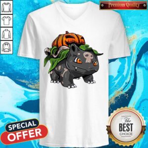 Alternative view of Awesome Pokemon Bulbasaur Pumpkin Halloween Shirt