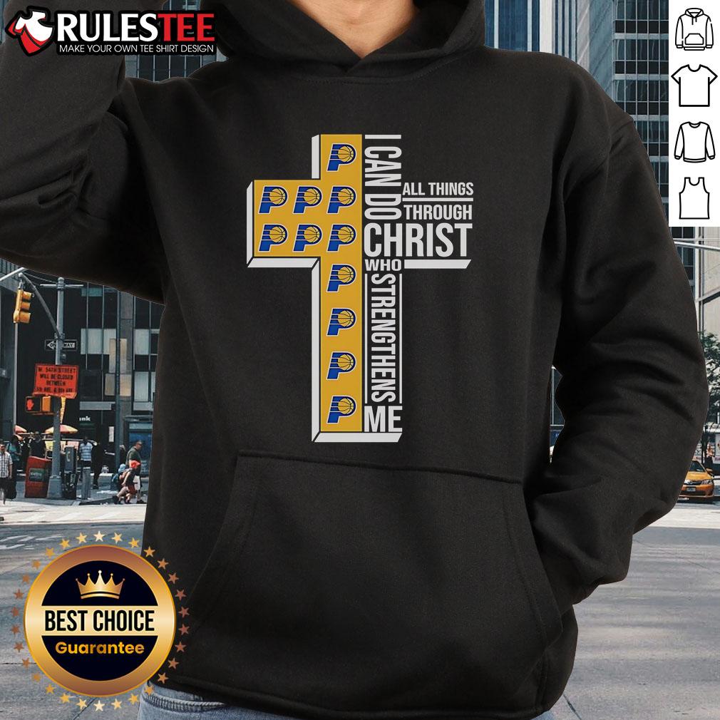 Awesome Indiana Pacers I Can Do All Things Through Christ Who Strengthens Me Cross T-Shirt - Image 2