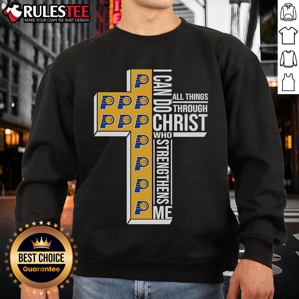 Awesome Indiana Pacers I Can Do All Things Through Christ Who Strengthens Me Cross T-Shirt - Image 5
