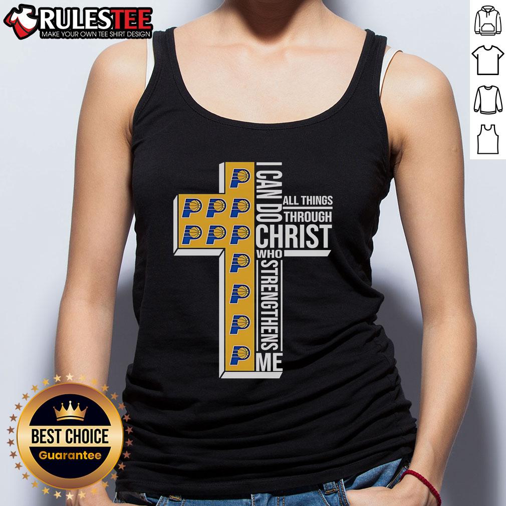 Awesome Indiana Pacers I Can Do All Things Through Christ Who Strengthens Me Cross T-Shirt - Image 4