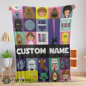 Good Star Wars Characters Cartoon Cute Customized Blanket
