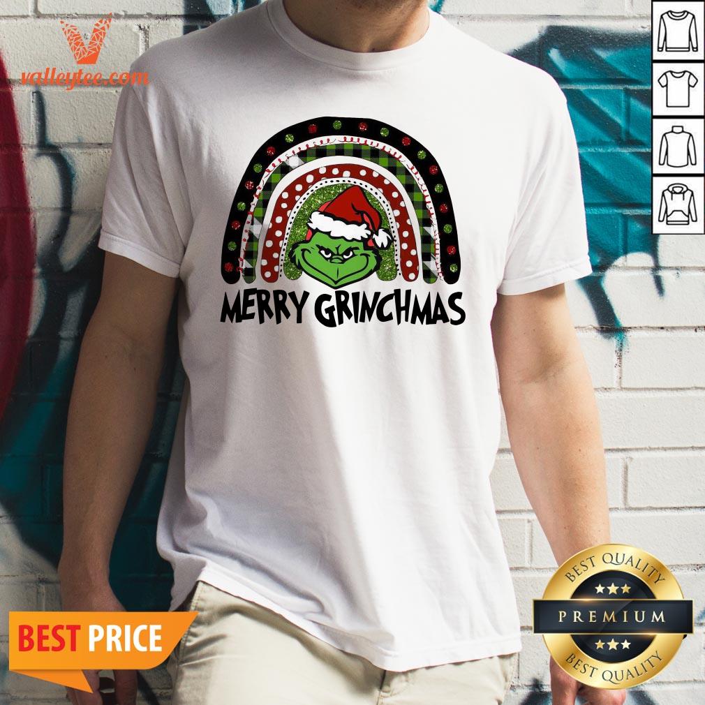 Funny Pink Plush Boutique Merry Grinchmas Shirt