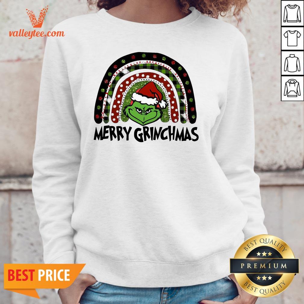 Funny Pink Plush Boutique Merry Grinchmas Shirt - Image 2