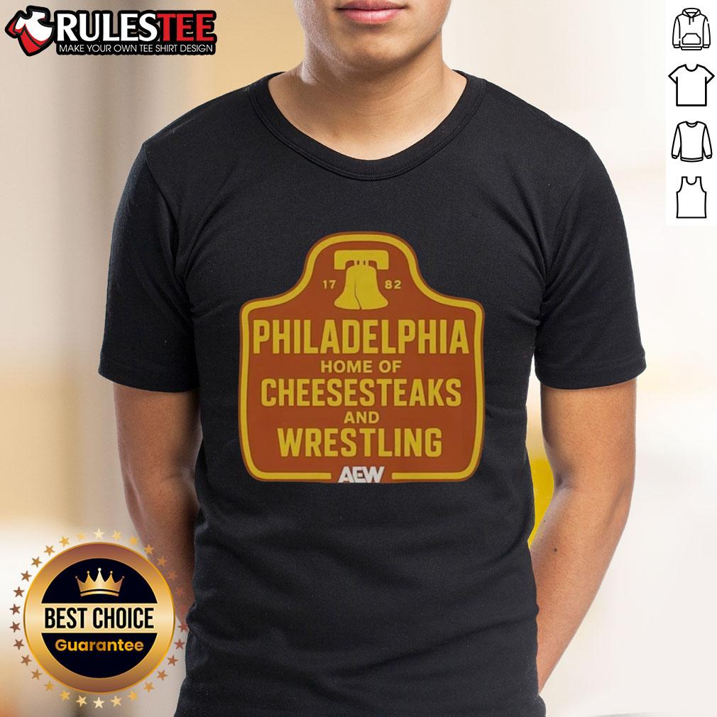 Awesome Philadelphia Home Of Cheesesteaks And Wrestling 1782 Vintage T-Shirt