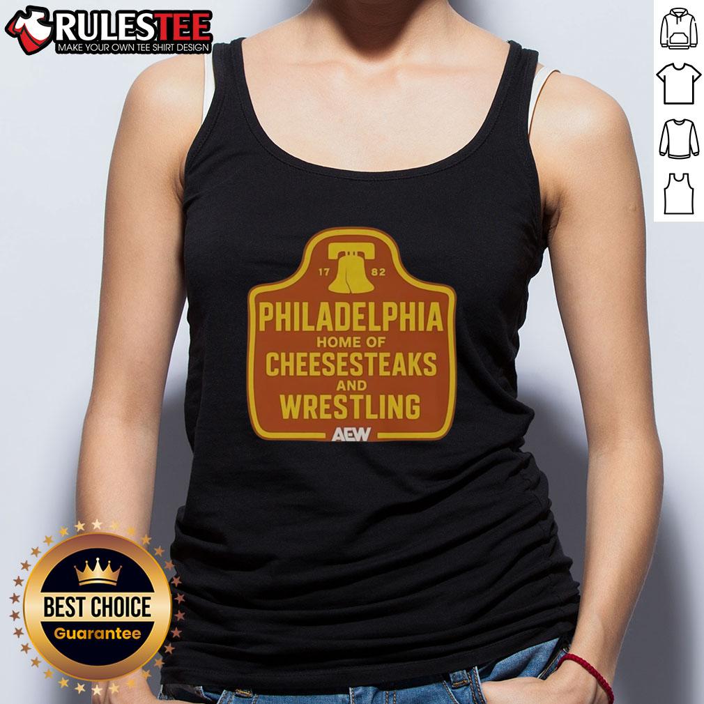 Awesome Philadelphia Home Of Cheesesteaks And Wrestling 1782 Vintage T-Shirt - Image 4