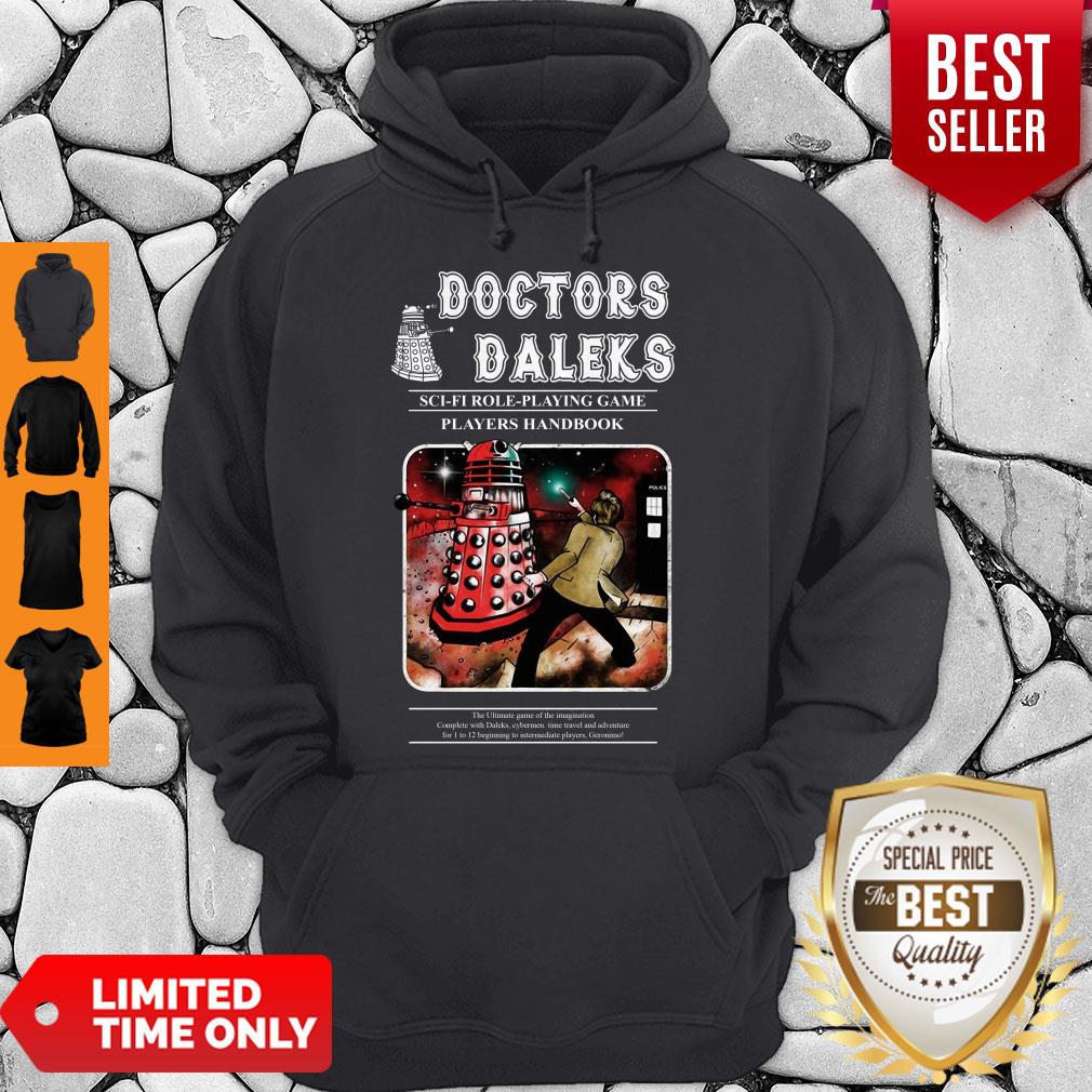 Good Doctors Dalers Sci-fi Role-Playing Game Players Handbook Shirt - Image 2