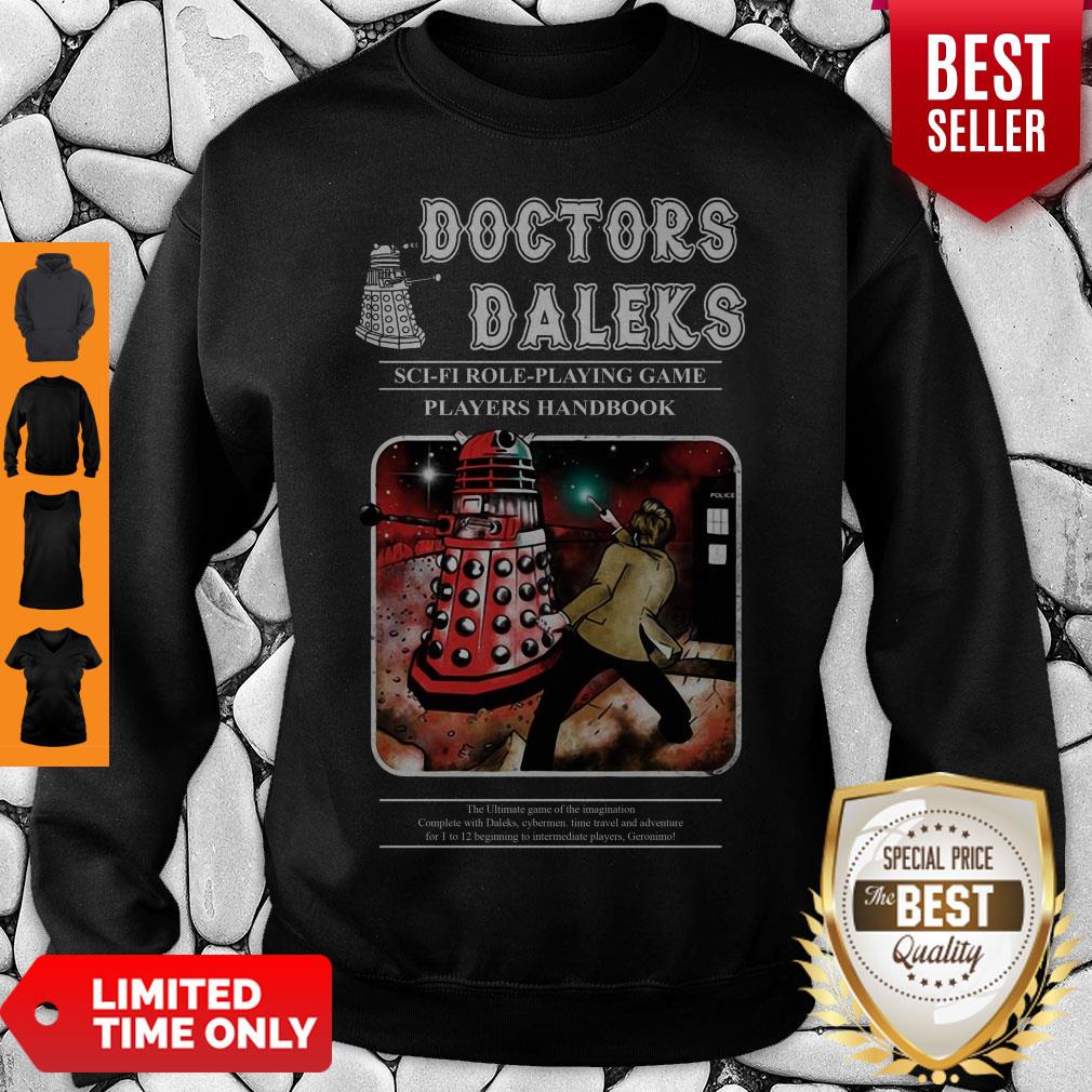 Good Doctors Dalers Sci-fi Role-Playing Game Players Handbook Shirt - Image 3
