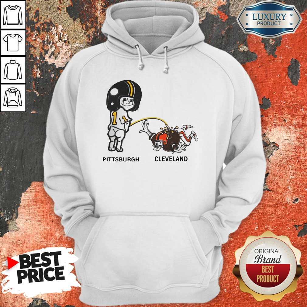 Piss On Pittsburgh Steelers Pee Cleveland Browns Shirt - Image 2
