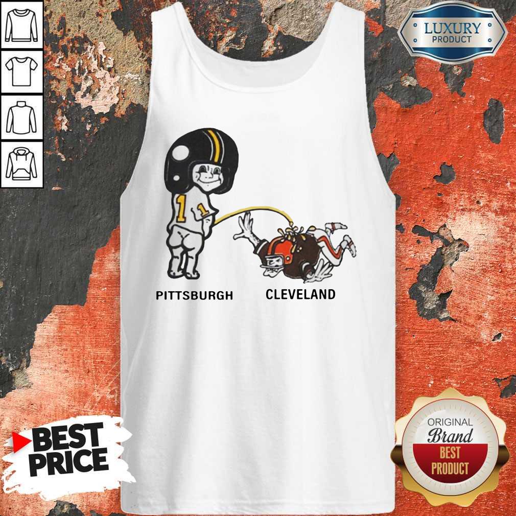 Piss On Pittsburgh Steelers Pee Cleveland Browns Shirt - Image 4