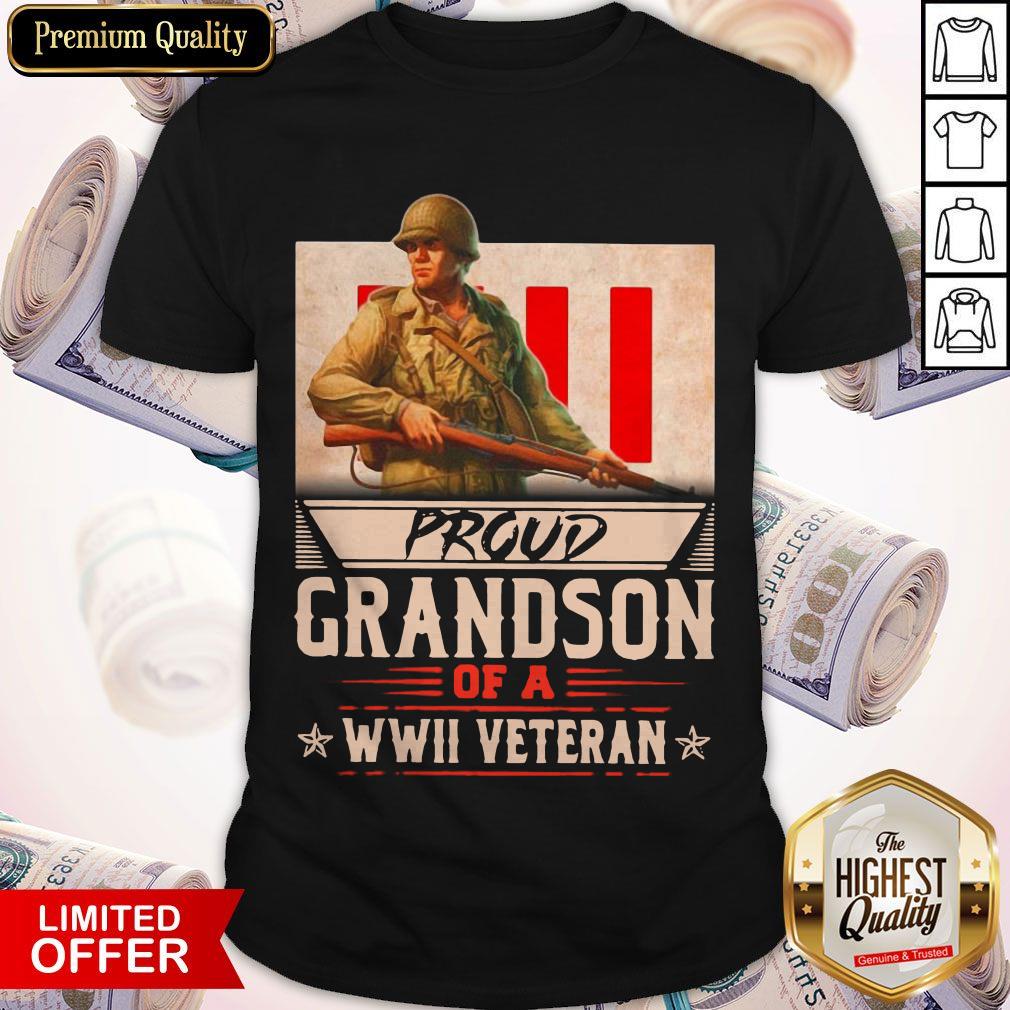 Proud Grandson Of A WWII Veteran Shirt