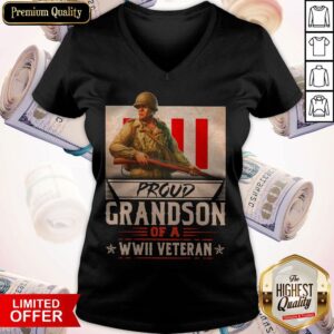 Alternative view of Proud Grandson Of A WWII Veteran Shirt