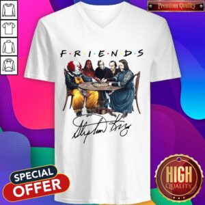 Alternative view of Stephen King Is Still Underrated Friends Signature Halloween Shirt