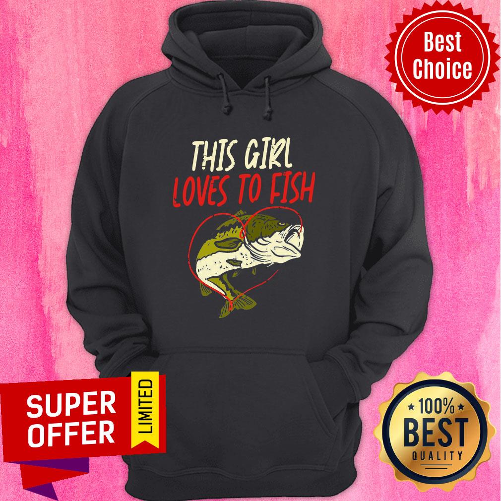 Top This Girl Loves To Fish Shirt - Image 2