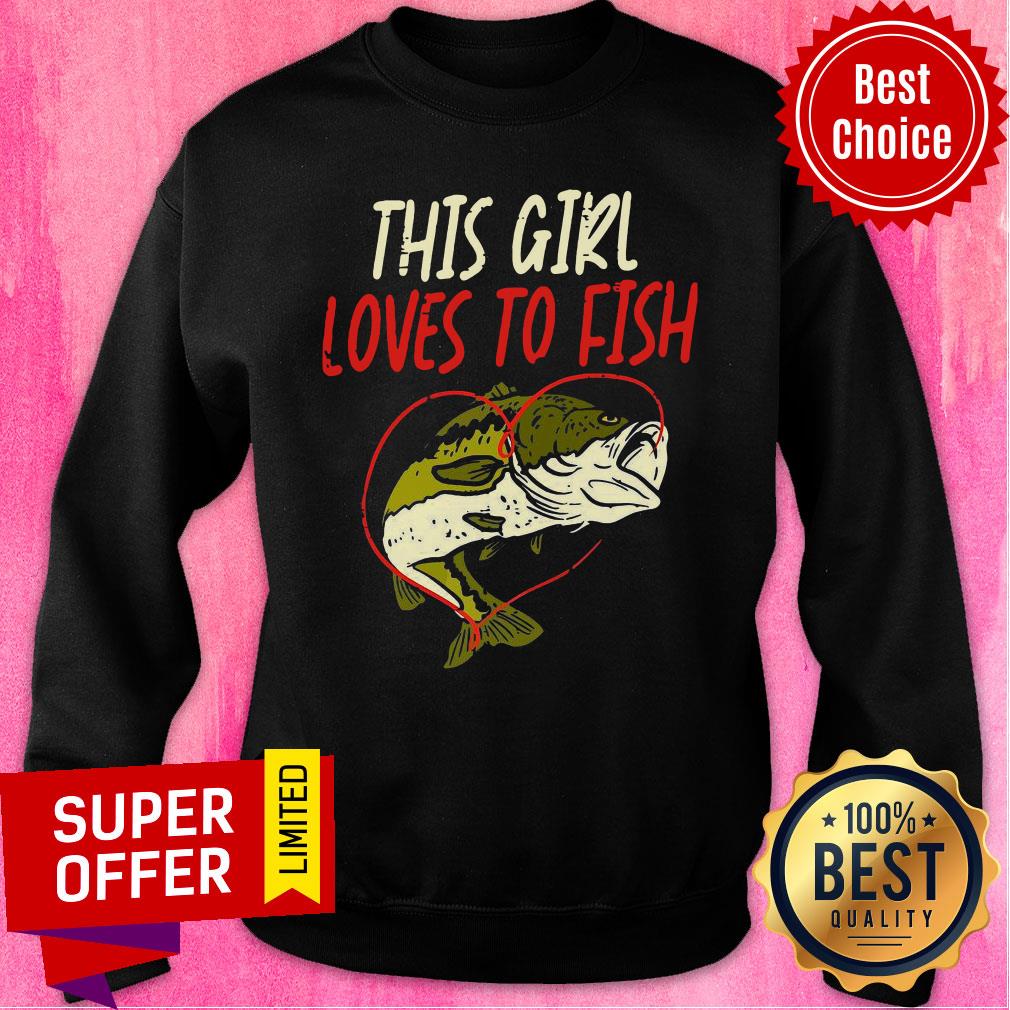 Top This Girl Loves To Fish Shirt - Image 5