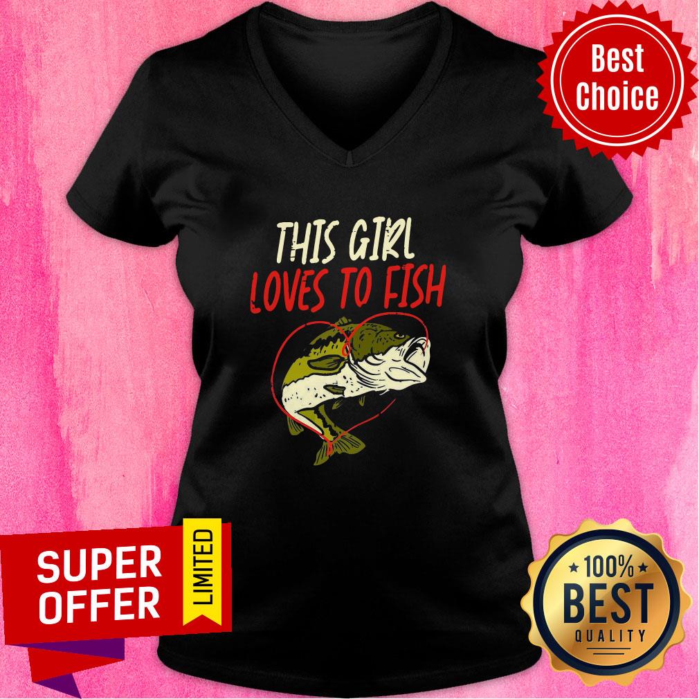 Top This Girl Loves To Fish Shirt - Image 3