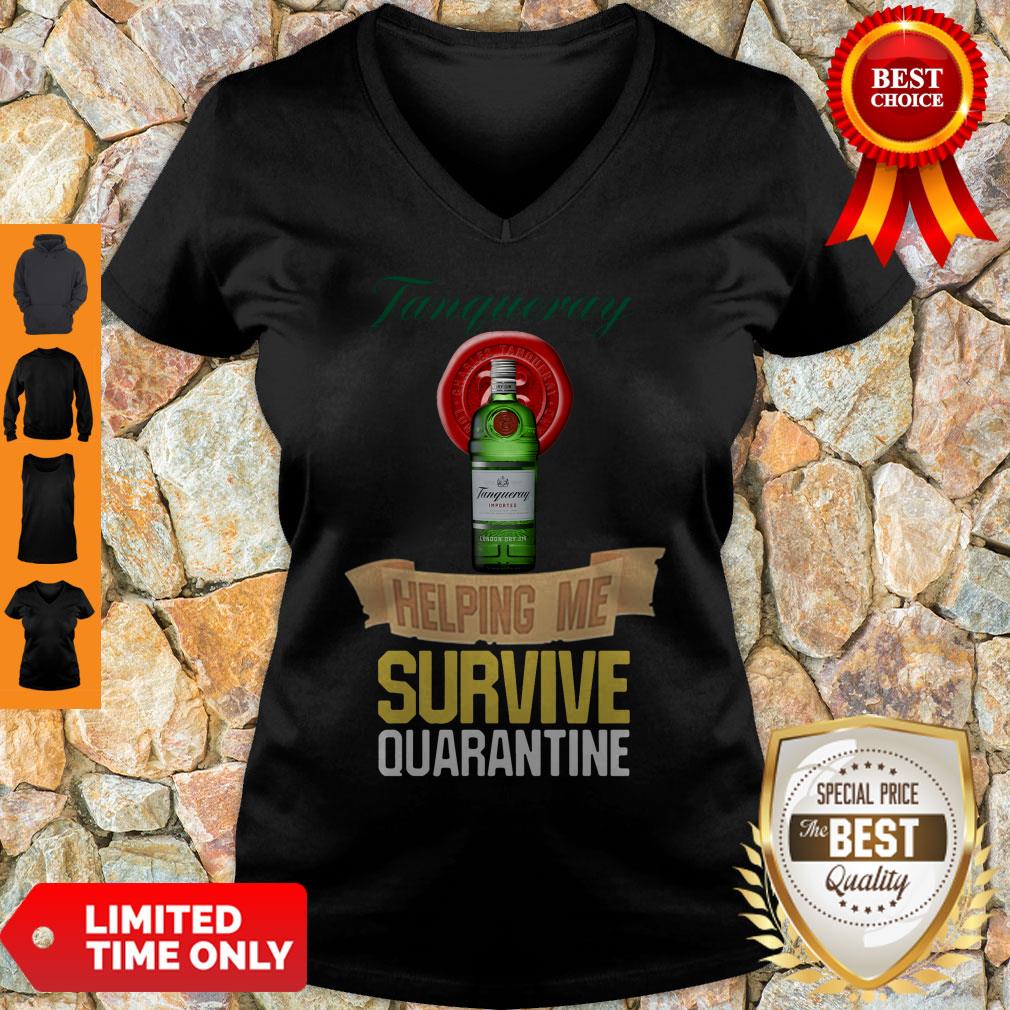 Official Tanqueray Helping Me Survive Quarantine Shirt - Image 5
