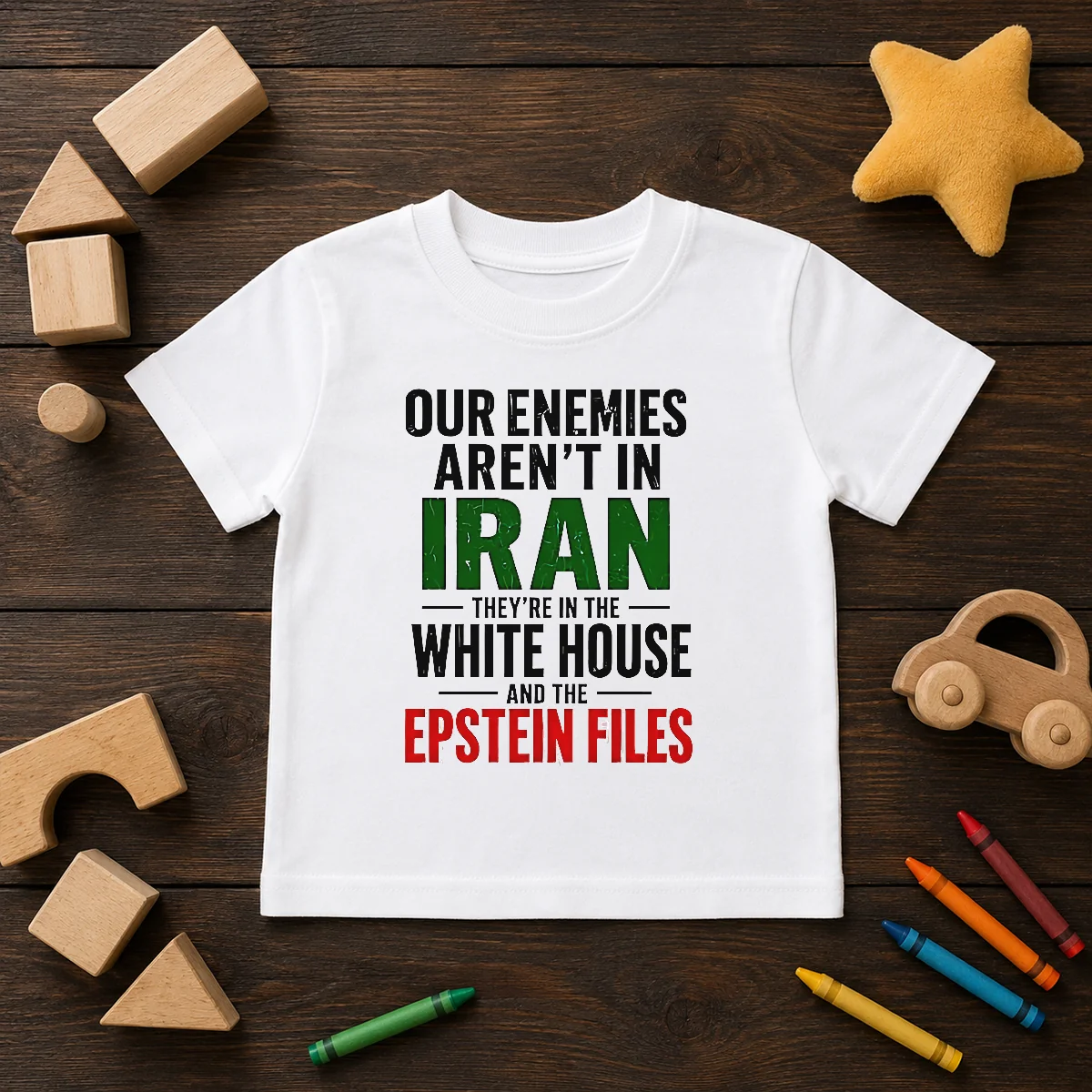 Nice Our Enemies Aren'T In Iran They'Re In The White House And The Epstein Files Shirt - Image 9