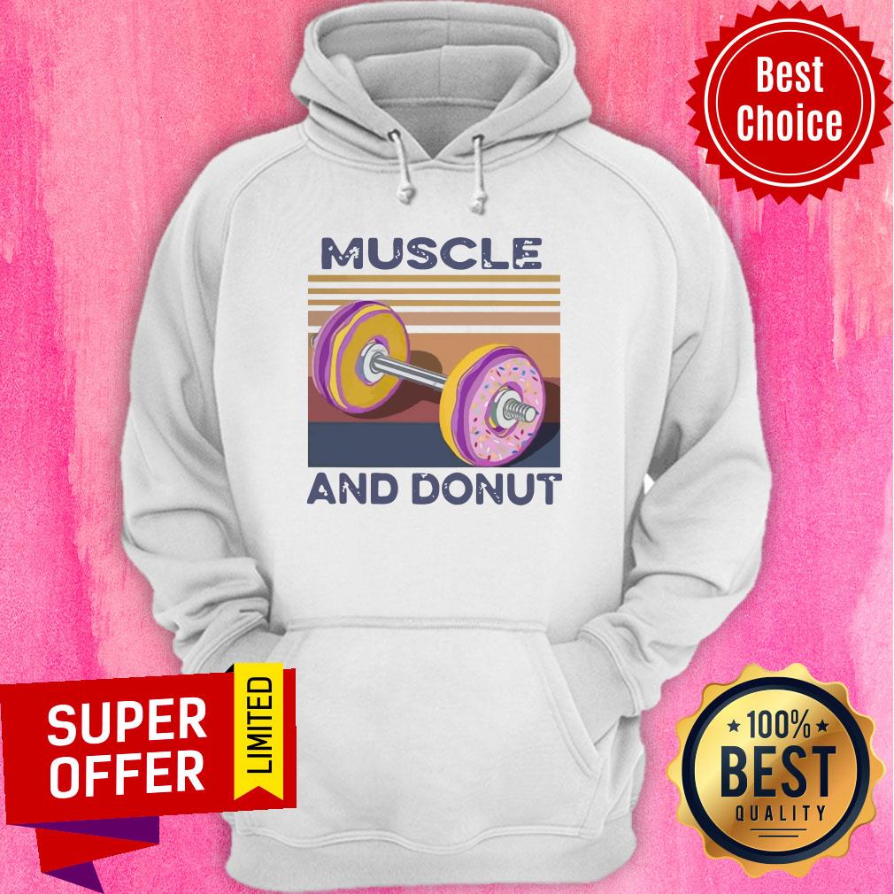 Official Muscle And Donut Vintage Shirt - Image 5