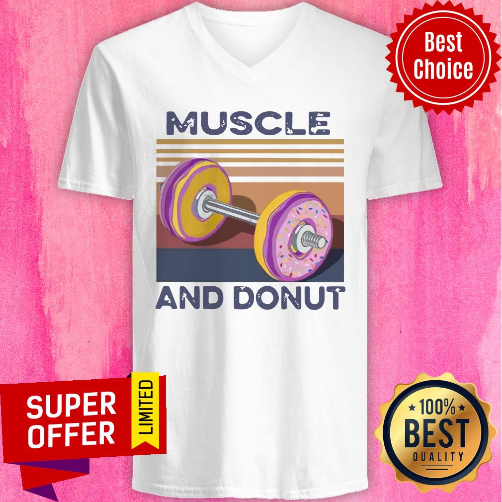 Official Muscle And Donut Vintage Shirt - Image 3