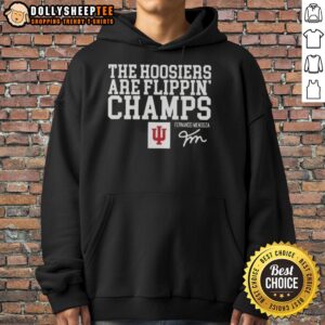 Alternative view of Original Fernando Mendoza Indiana Hoosiers Are Flippin' Champs Signature T-Shirt
